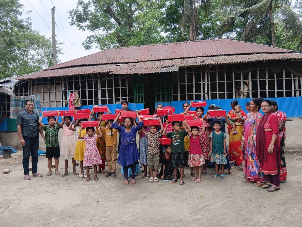 Gift distribution among children